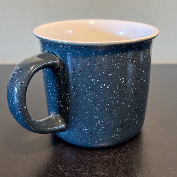 STAY WILD ~ ROAM FREE ~ Bison / Buffalo Camping Style Gray Speckled Ceramic Mug - Picture 3 of 5